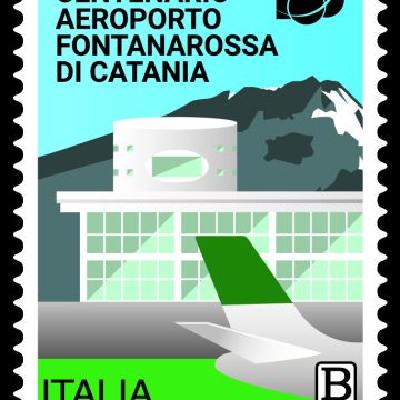 SICILIA. UN FRANCOBOLLO E UN LIBRO PER I 100 ANNI DELL’AEROPORTO DI CATANIA. PER IL FUTURO 500 MILIONI DI INVESTIMENTI