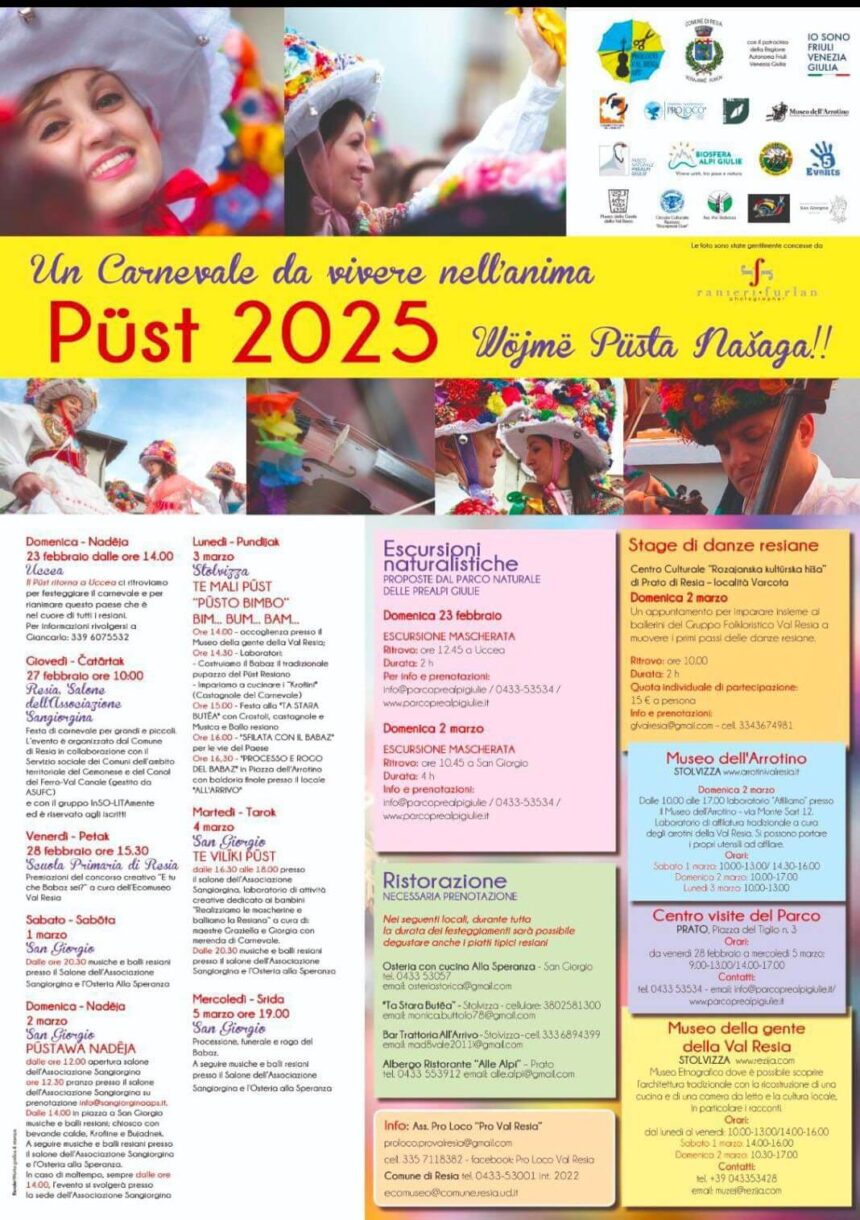 Carnevale resiano (1) CITIZEN JOURNALISM. FVG. ARRIVA IL PüST, IL CARNEVALE DI RESIA, TRA DANZE , NATURA E MASCHERE TRADIZIONALI