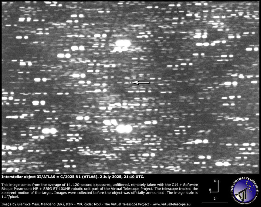 IMG-20250703-WA0004 (1) SCIENZA. LAZIO. AVVISTATO DAGLI ASTRONOMI UN RARO OGGETTO INTERSTELLARE