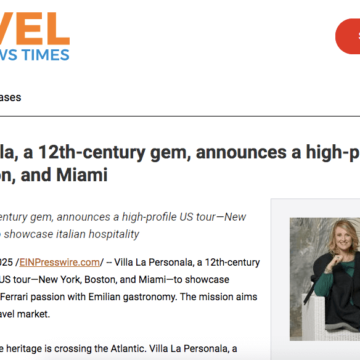 Schermata 2025-10-21 alle 12.42.55 (1) TURISMO. ER-USA. IL LUSSO ITALIANO CONQUISTA LA STAMPA USA: ROADSHOW DI VILLA LA PERSONALA DOMINA I MEDIA TURISTICI AMERICANI