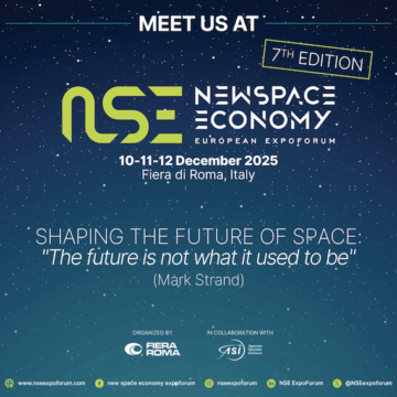 SPAZIO. LAZIO. ROMA CAPITALE DELLA NUOVA ECONOMIA SPAZIALE: AL VIA LA NEW SPACE ECONOMY EXPOFORUM