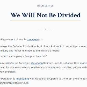 TECNOLOGIA. USA. GOOGLE E OPENAI SI UNISCONO CONTRO IL PENTAGONO DOPO I RAID IN IRAN