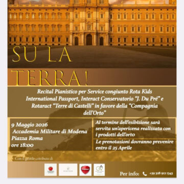 EVENTI. ER. IN ACCADEMIA IL RECITAL PIANISTICO ‘SU LA TERRA!’ 