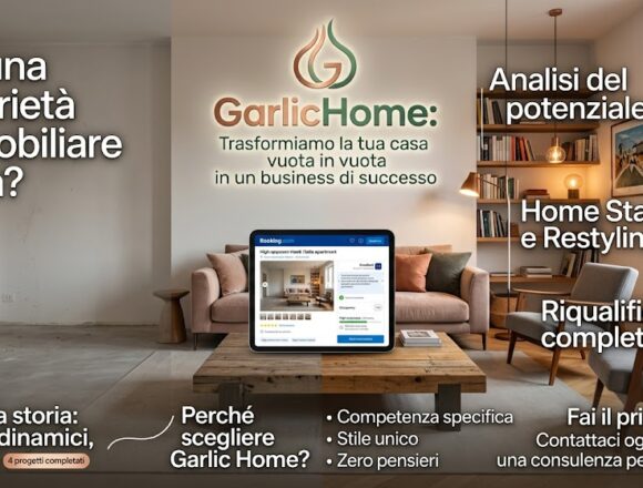 TURISMO. FVG. FROOGS SRL LANCIA GARLIC HOME: LA FORMULA “CHIAVI IN MANO” CHE TRASFORMA LE CASE VUOTE IN BUSINESS DI SUCCESSO