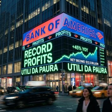 Unknown Mondo. Banche. Bank of America vola: nel Q2 e riscrivere le regole della produttività bancaria