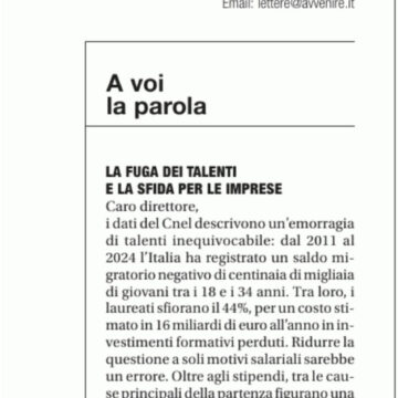 unnamed-4 Lavoro. Italia. Rapporto Cnel su fuga cervelli. L’intervento di Fabio Storchi oggi su Avvenire