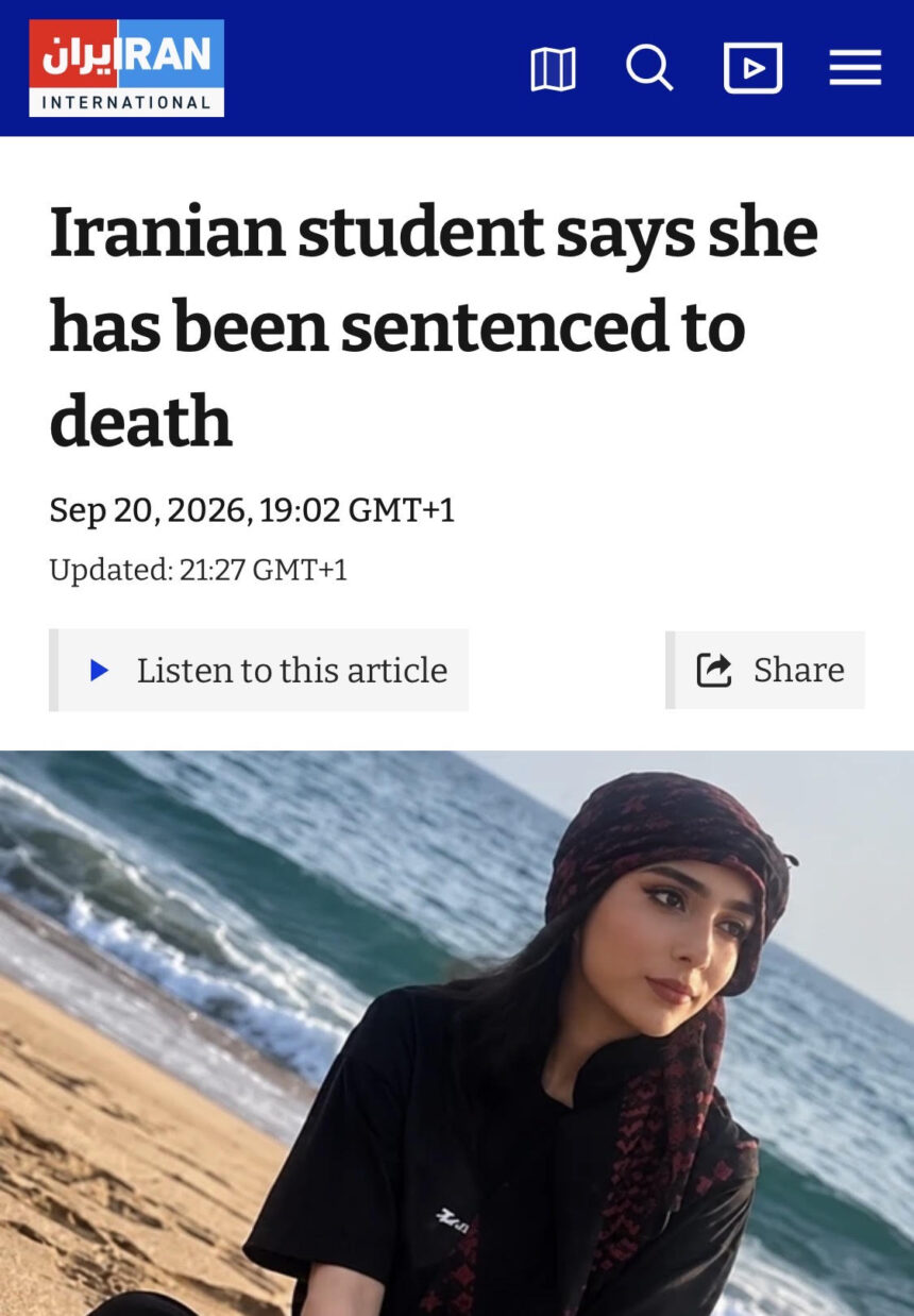 Screenshot Esteri. Iran, condannata a morte per un post sui social: la rabbia internazionale per il caso di Najmeh Amini